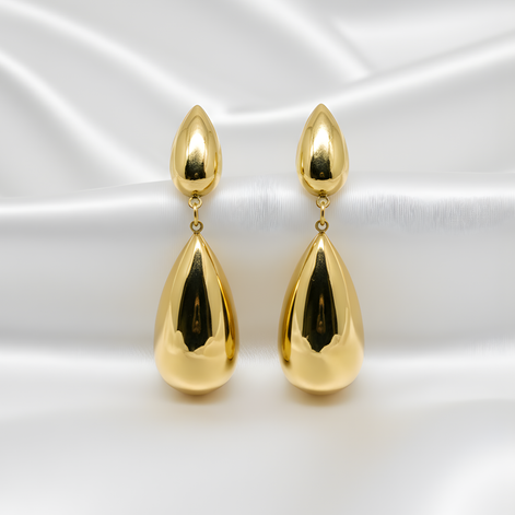 Boucles D'oreilles Calypso Golds En Acier Inoxydable