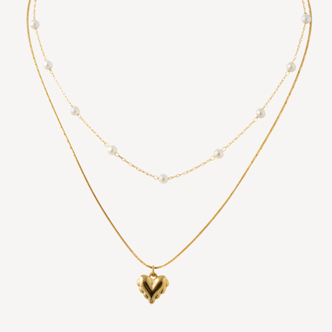 Collier Epiphanie Golds Acier Jaune Éclat Éternel