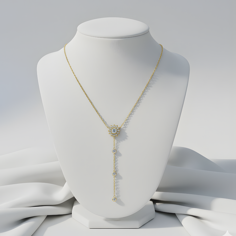 Colliers Fin Madison A Strass Doré