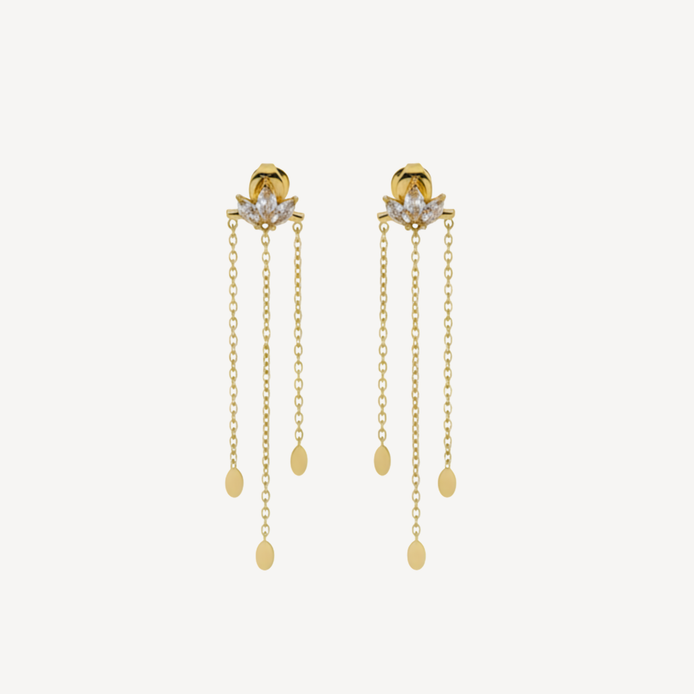 Boucles D'oreilles Pendante Livy Brillance Doré