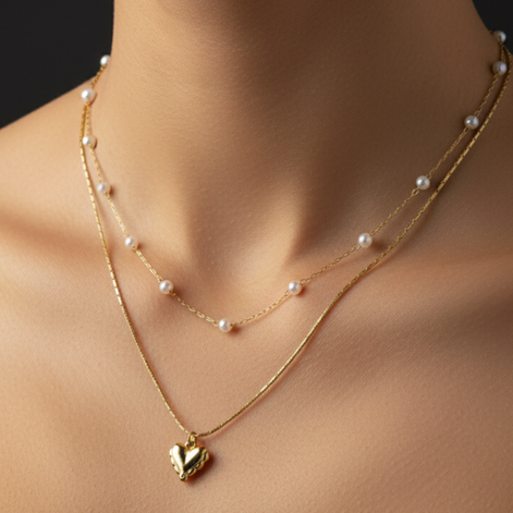 Collier Epiphanie Golds Acier Jaune Éclat Éternel