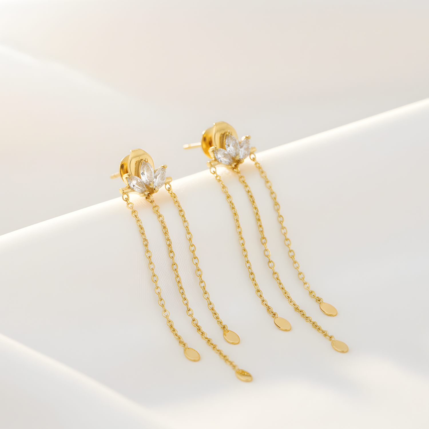 Boucles D'oreilles Pendante Livy Brillance Doré