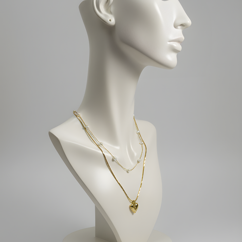 Collier Epiphanie Golds Acier Jaune Éclat Éternel