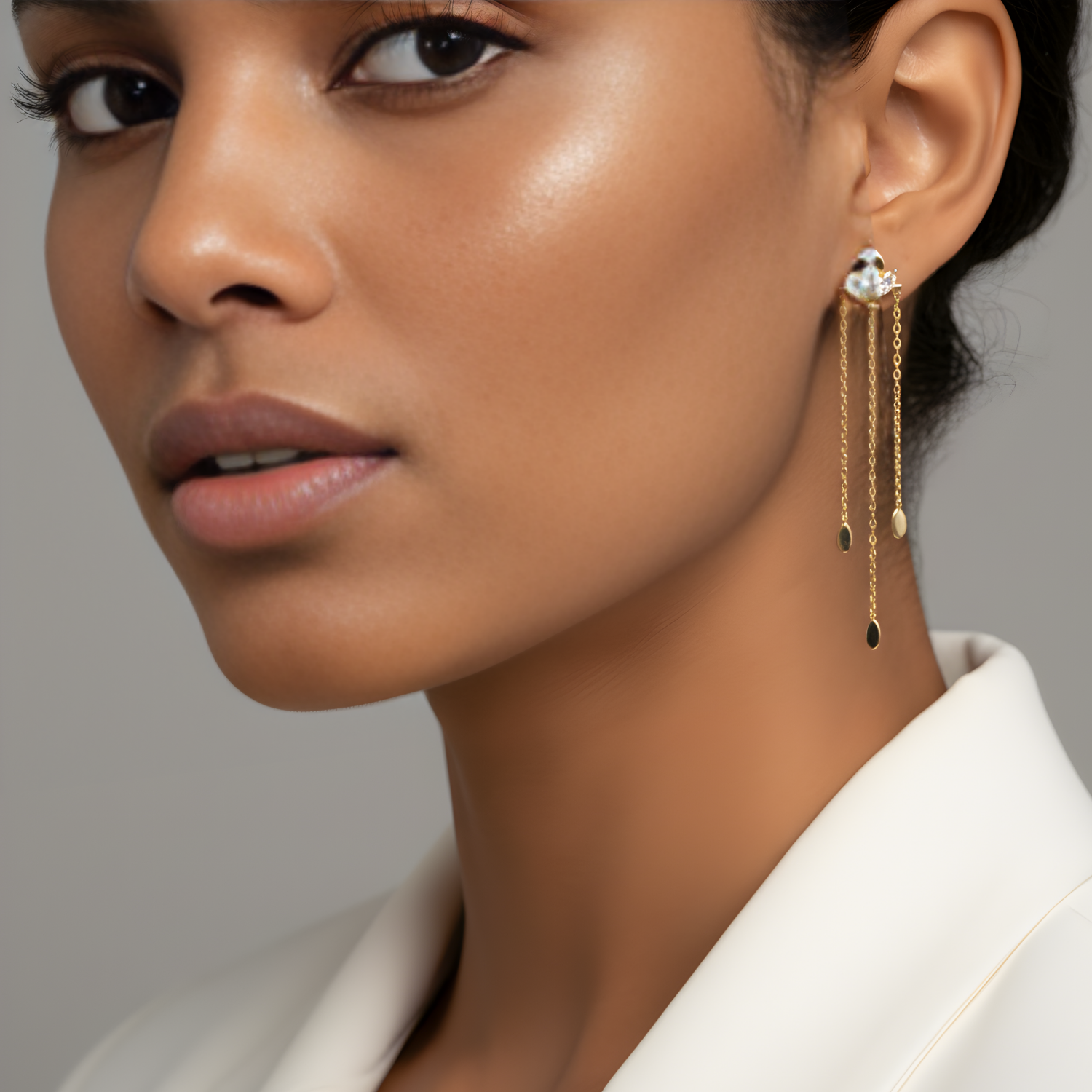 Boucles D'oreilles Pendante Livy Brillance Doré