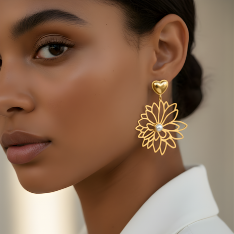 Boucles d'Oreille Harmonie en Acier Inoxydable