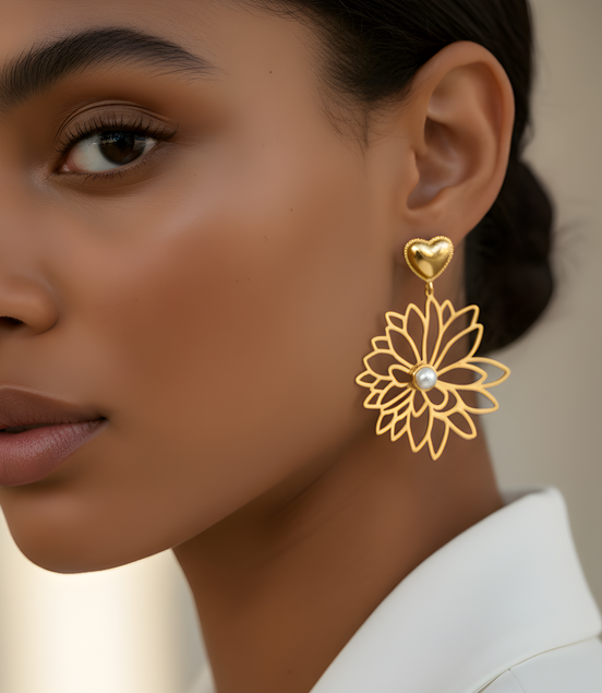 Boucles d'Oreille Harmonie en Acier Inoxydable