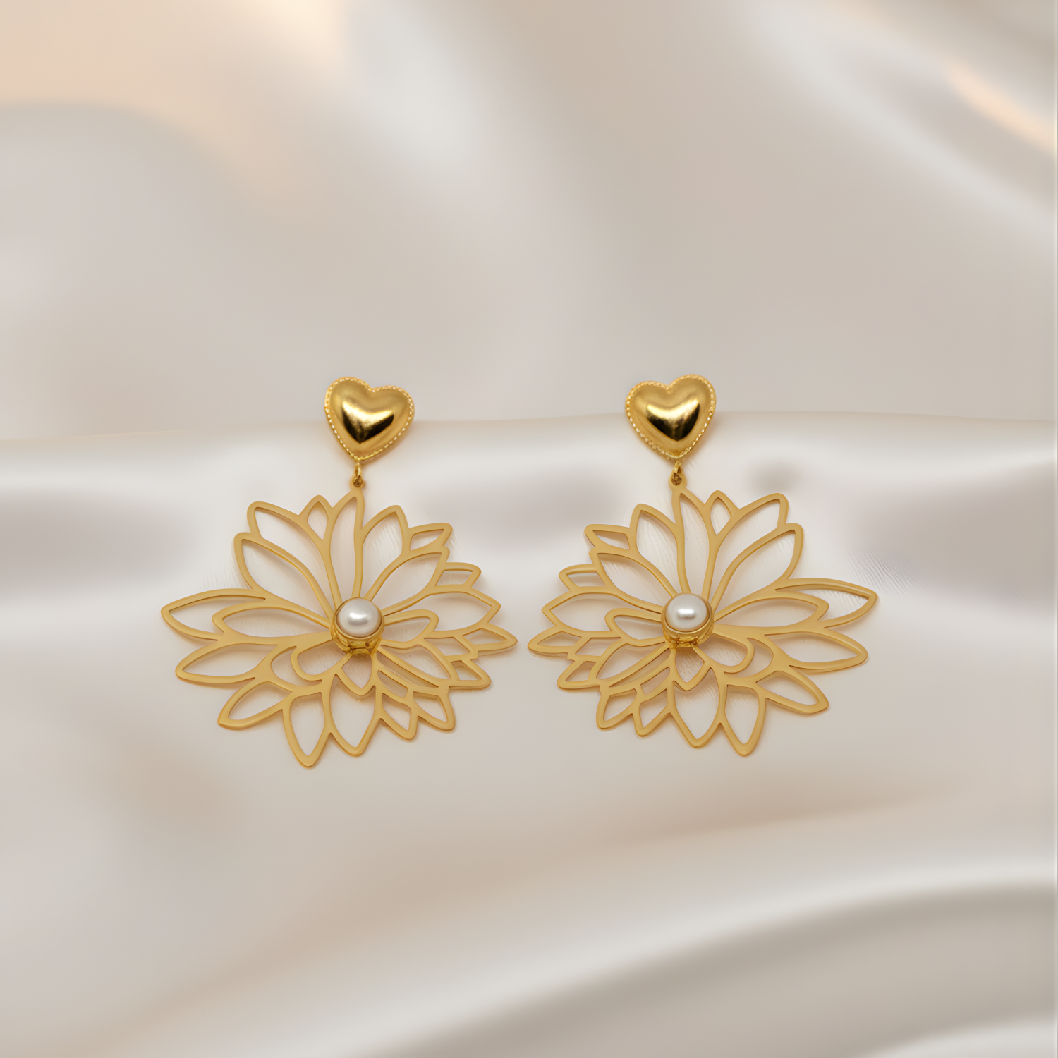 Boucles d'Oreille Harmonie en Acier Inoxydable