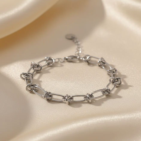 Bracelet Chaîne Jenny en Acier 316 Argenté