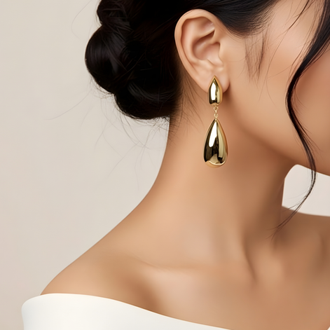 Boucles D'oreilles Calypso Golds En Acier Inoxydable