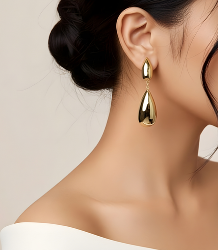 Boucles D'oreilles Calypso Golds En Acier Inoxydable