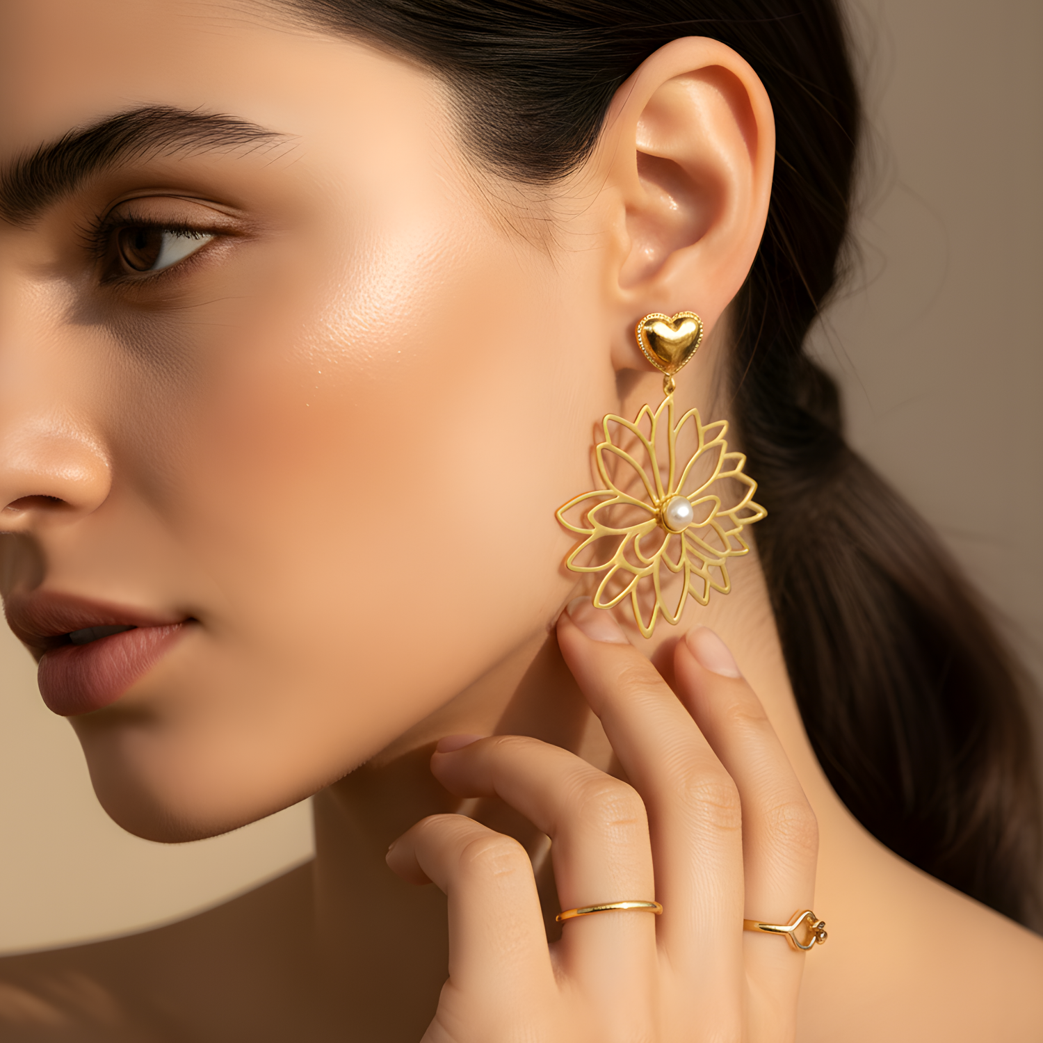 Boucles d'Oreille Harmonie en Acier Inoxydable