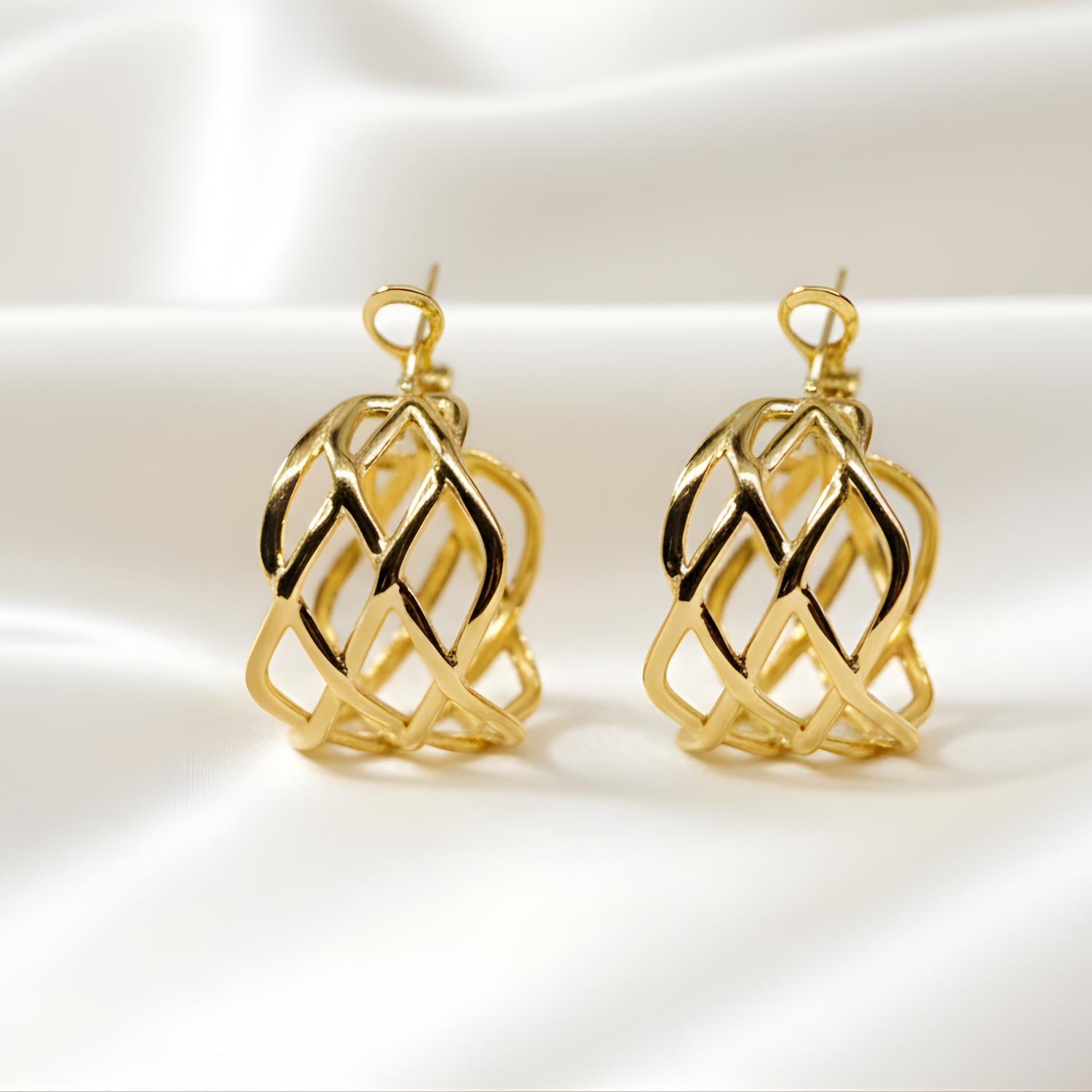Boucle d'oreilles Kathleen Golds En Acier Inoxydable