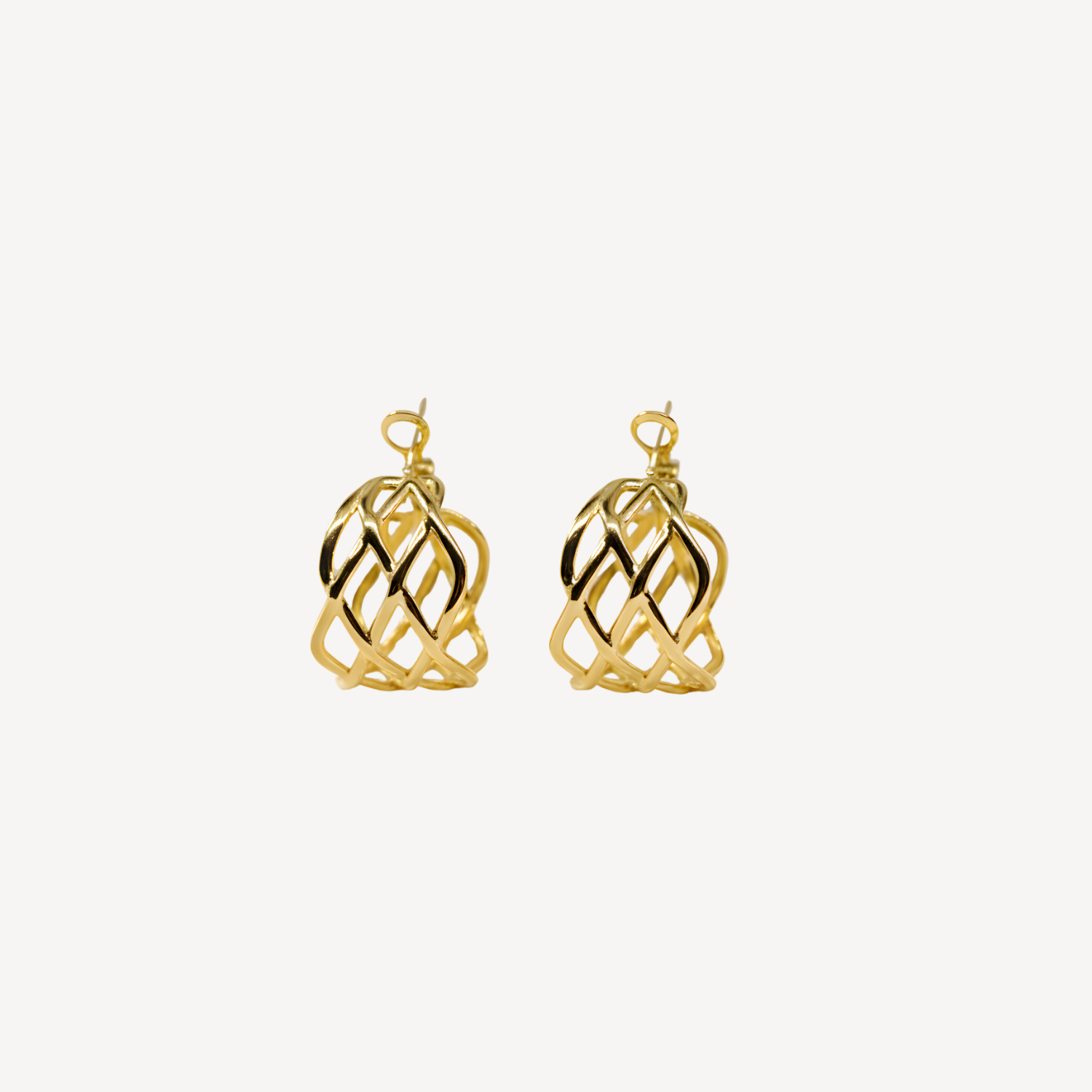 Boucle d'oreilles Kathleen Golds En Acier Inoxydable