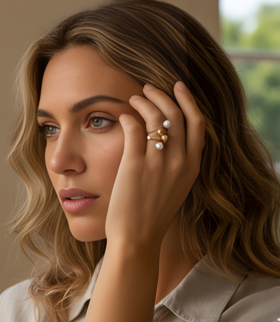 Bagues Carolann Acier Inoxydable