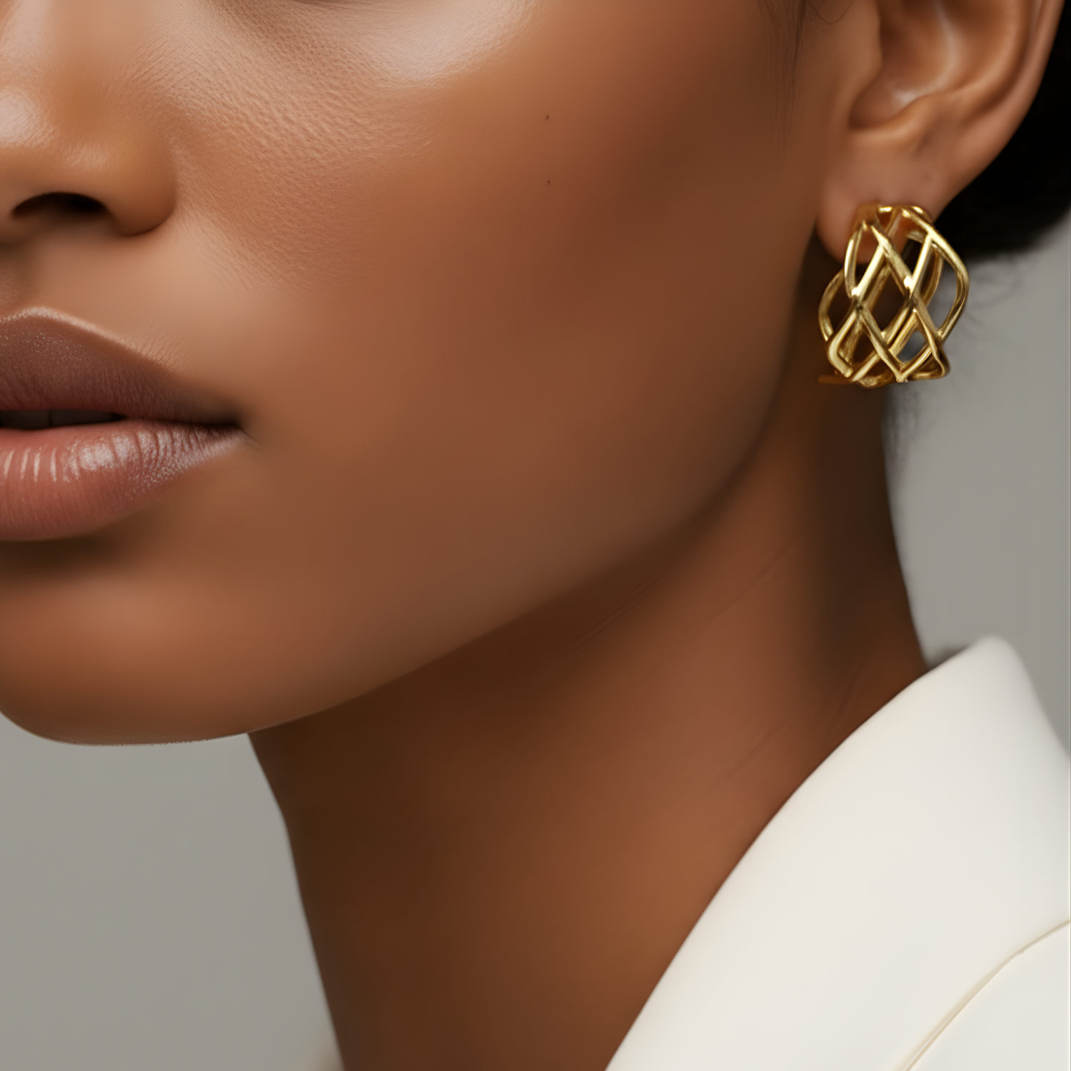 Boucle d'oreilles Kathleen Golds En Acier Inoxydable