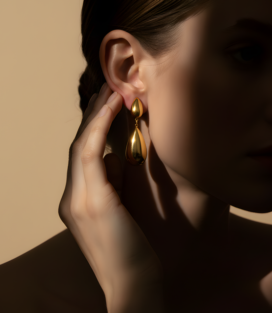 Boucles D'oreilles Calypso Golds En Acier Inoxydable