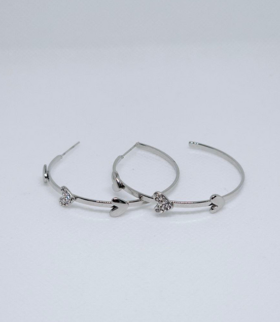 Golden Heart Glow™ Hoop Earrings