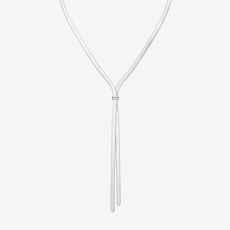 Collier doré double chaîne serpent