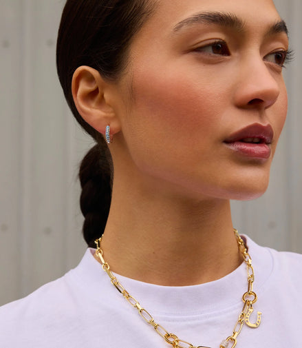 Crystal blue Always On Sparkle Hoop Earrings