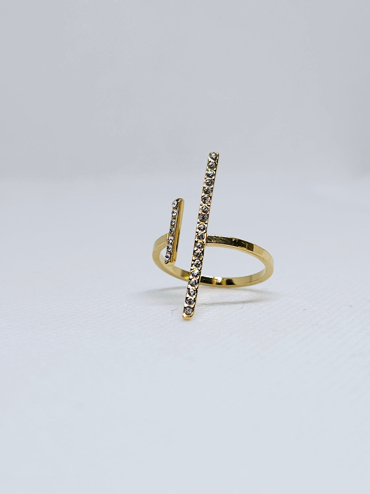 Bague Gold Livy ajustable en acier jaune