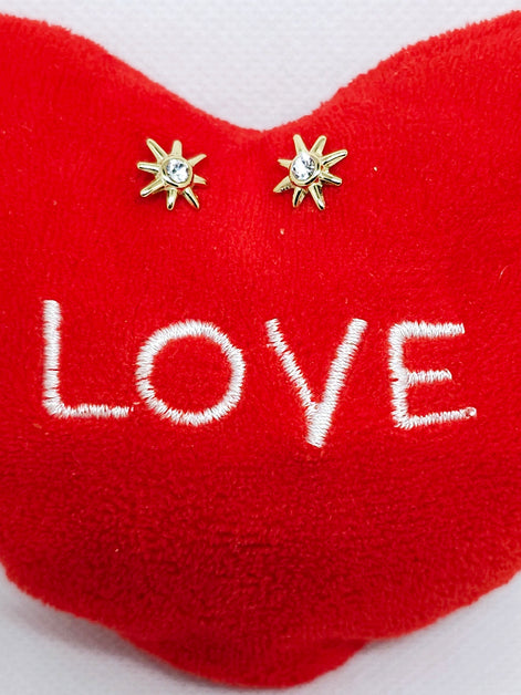 Boucles d’oreilles étoile dorée scintillante