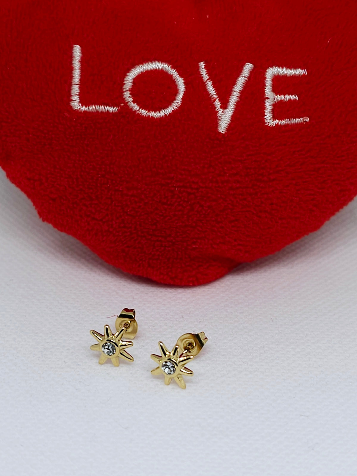 Boucles d’oreilles étoile dorée scintillante