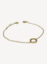 Bracelet doré avec cercle ajouré