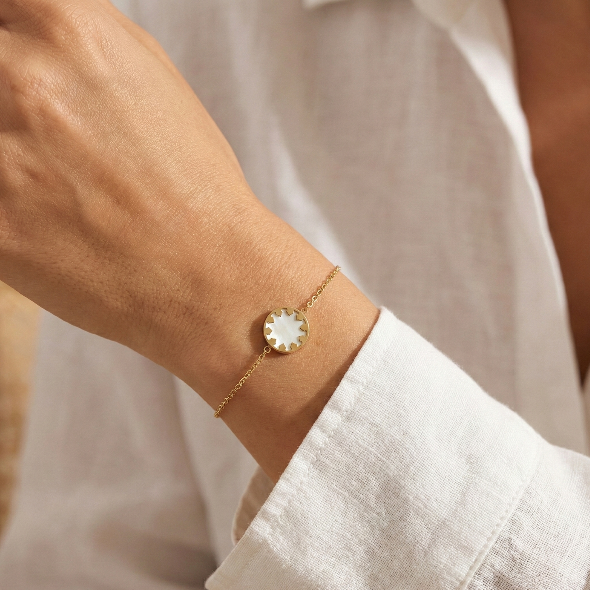 Bijou bracelet rond doré femme