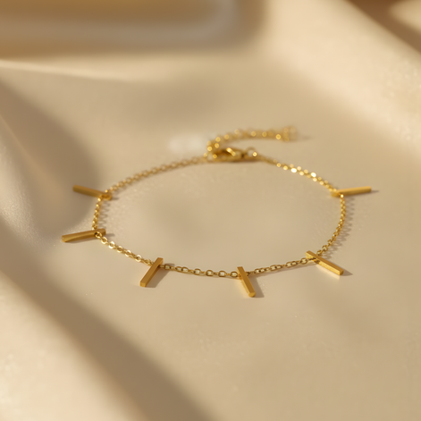 Bijou bracelet minimaliste doré femme