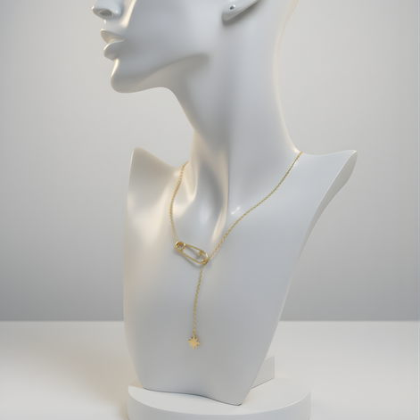 Collier fleurs perles multicolores doré