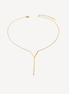 Collier doré en V minimaliste
