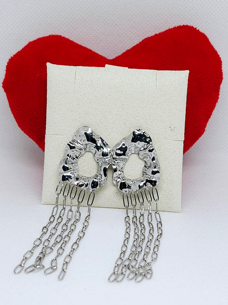 Boucles d'oreilles pendantes dorées femme