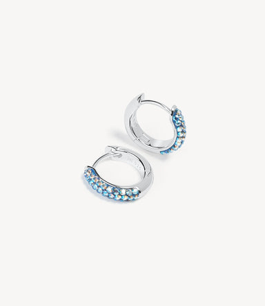 Crystal blue Always On Sparkle Hoop Earrings