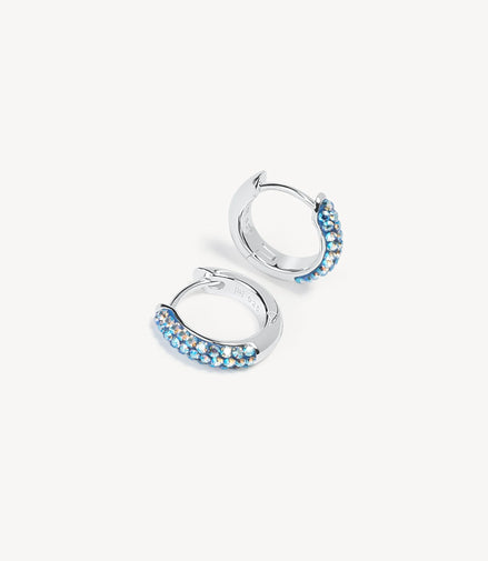 Crystal blue Always On Sparkle Hoop Earrings
