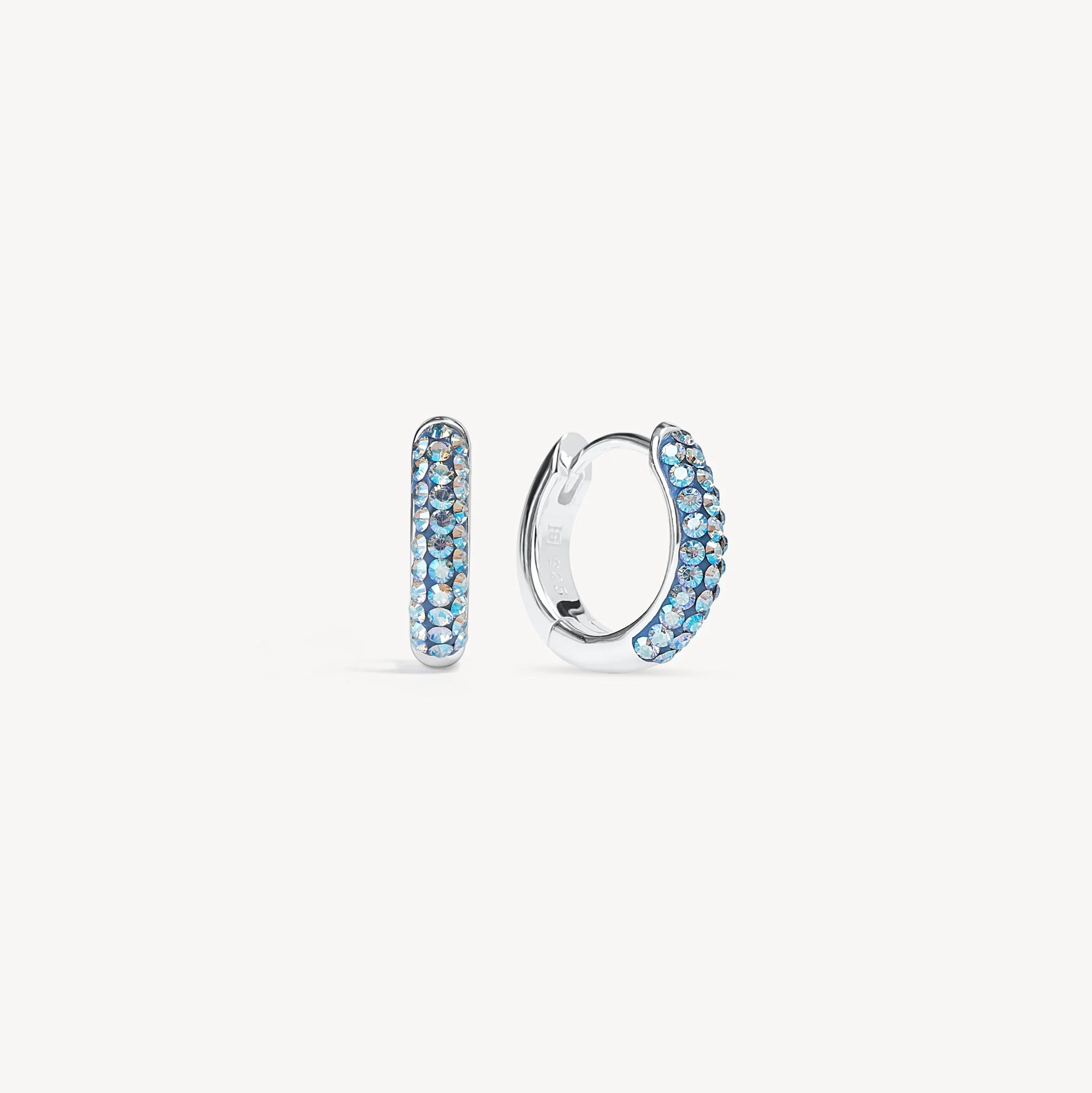 Crystal blue Always On Sparkle Hoop Earrings