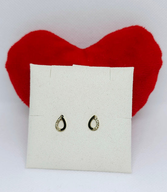Boucles d’oreilles goutte dorée brillante