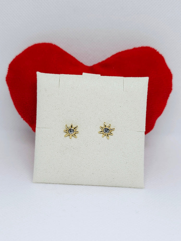 Boucles d’oreilles étoile dorée scintillante