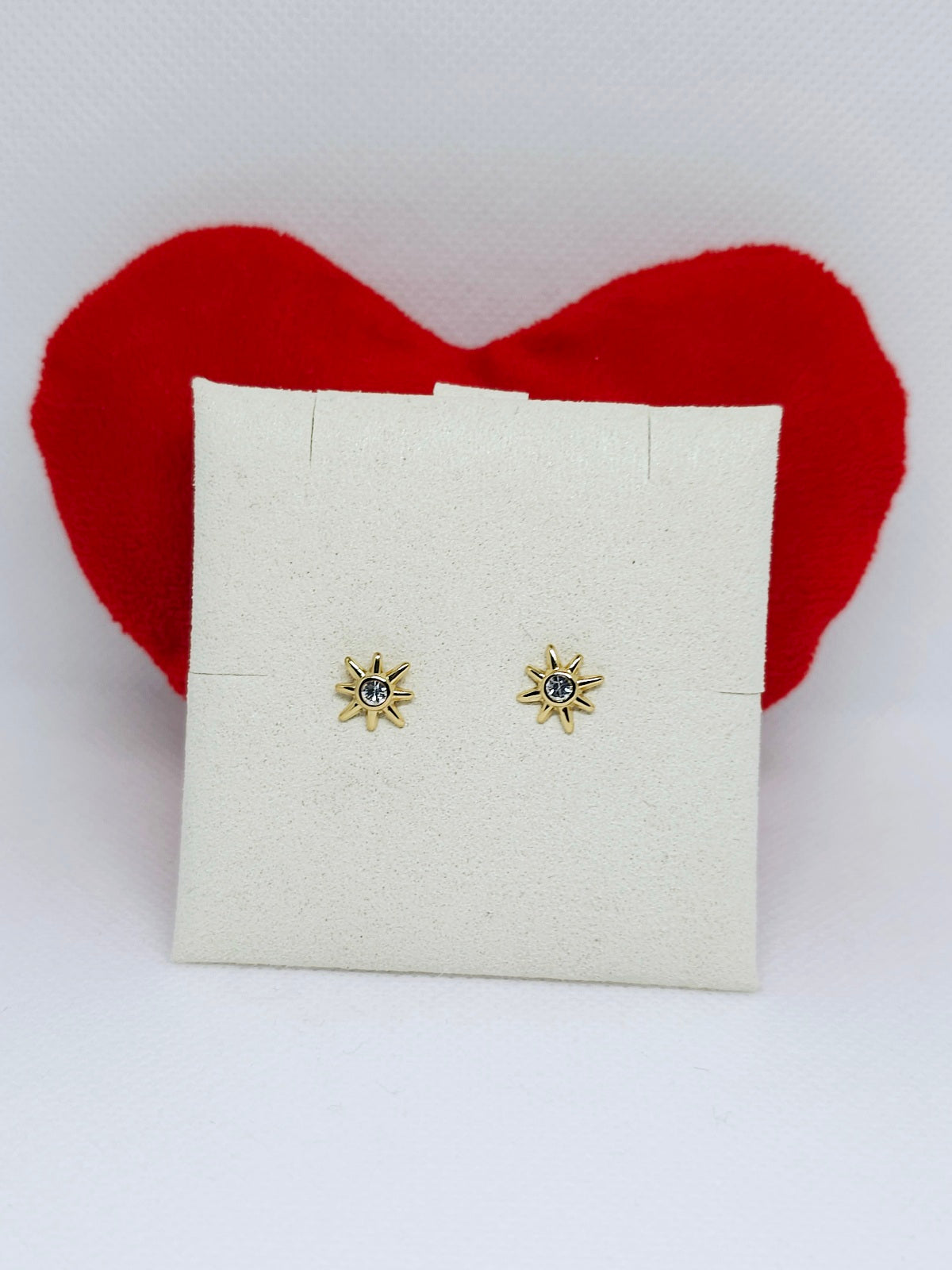 Boucles d’oreilles étoile dorée scintillante