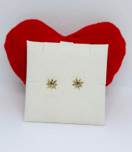 Boucles d’oreilles étoile dorée scintillante
