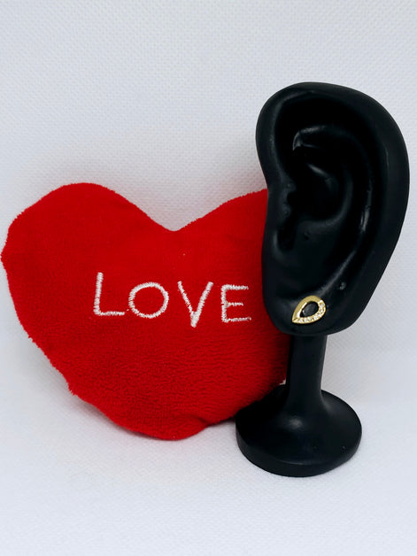 Boucles d’oreilles goutte dorée brillante