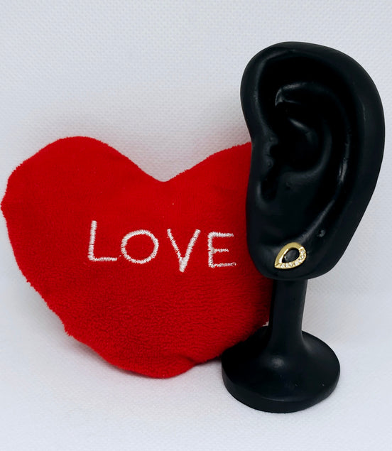 Boucles d’oreilles goutte dorée brillante