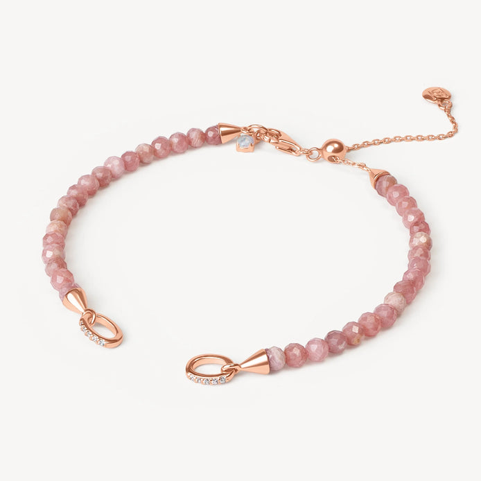 Rhodochrosite Charm Bracelet Base