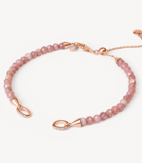 Rhodochrosite Charm Bracelet Base