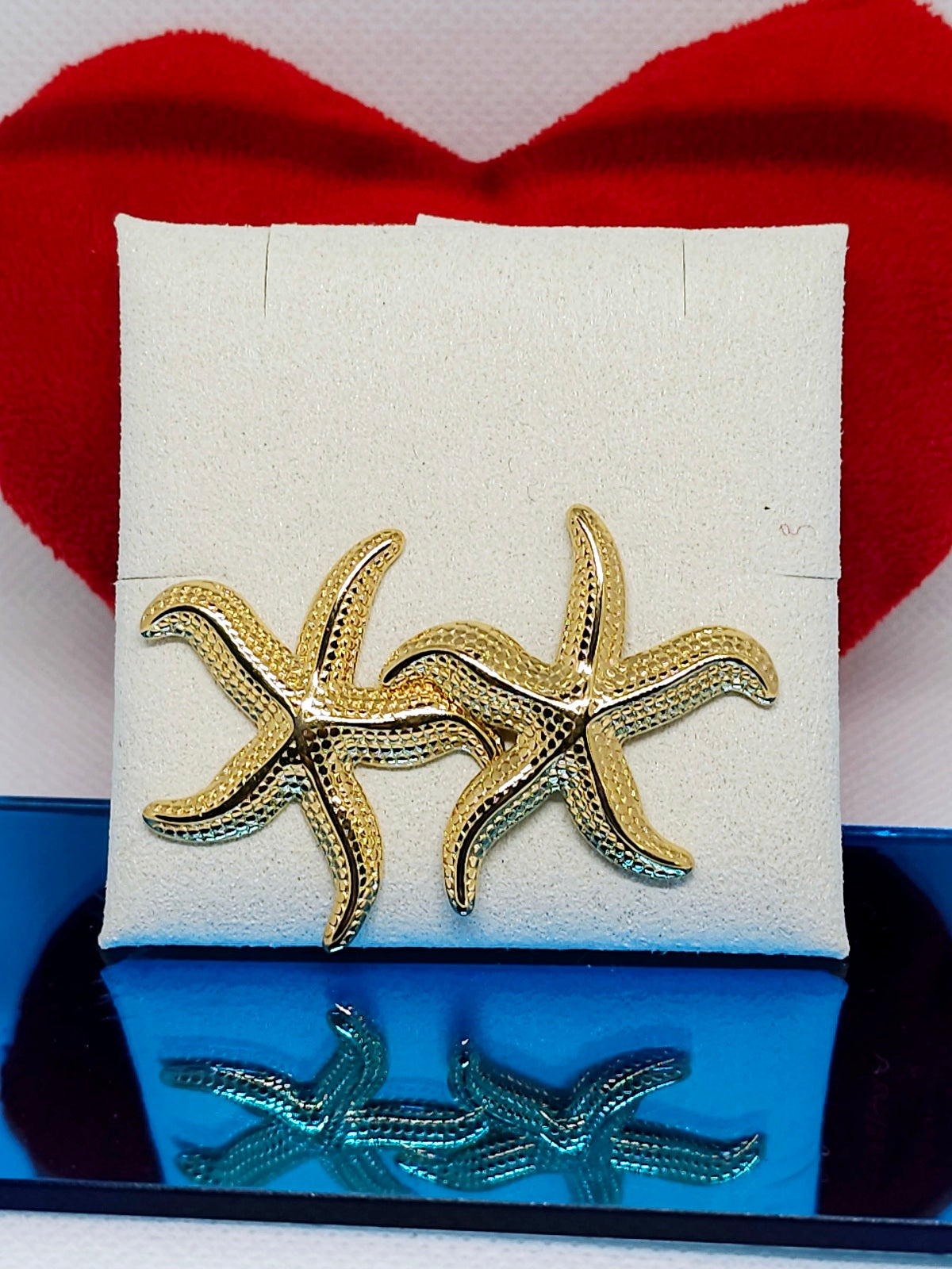 Boucles d'oreilles étoile dorées