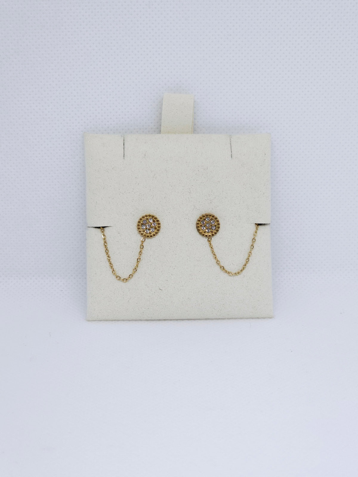 Boucles d’oreilles chaîne dorée élégante