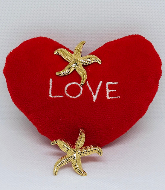 Boucles d'oreilles étoile dorées