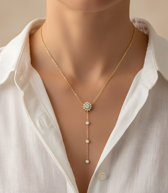 Colliers Fin Madison A Strass Doré